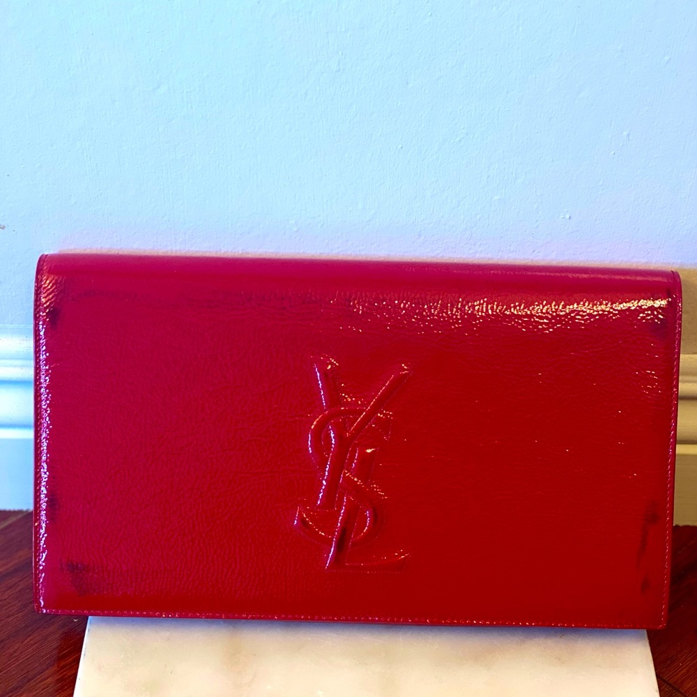 SAINT LAURENT Patent leather Large Belle De Jour